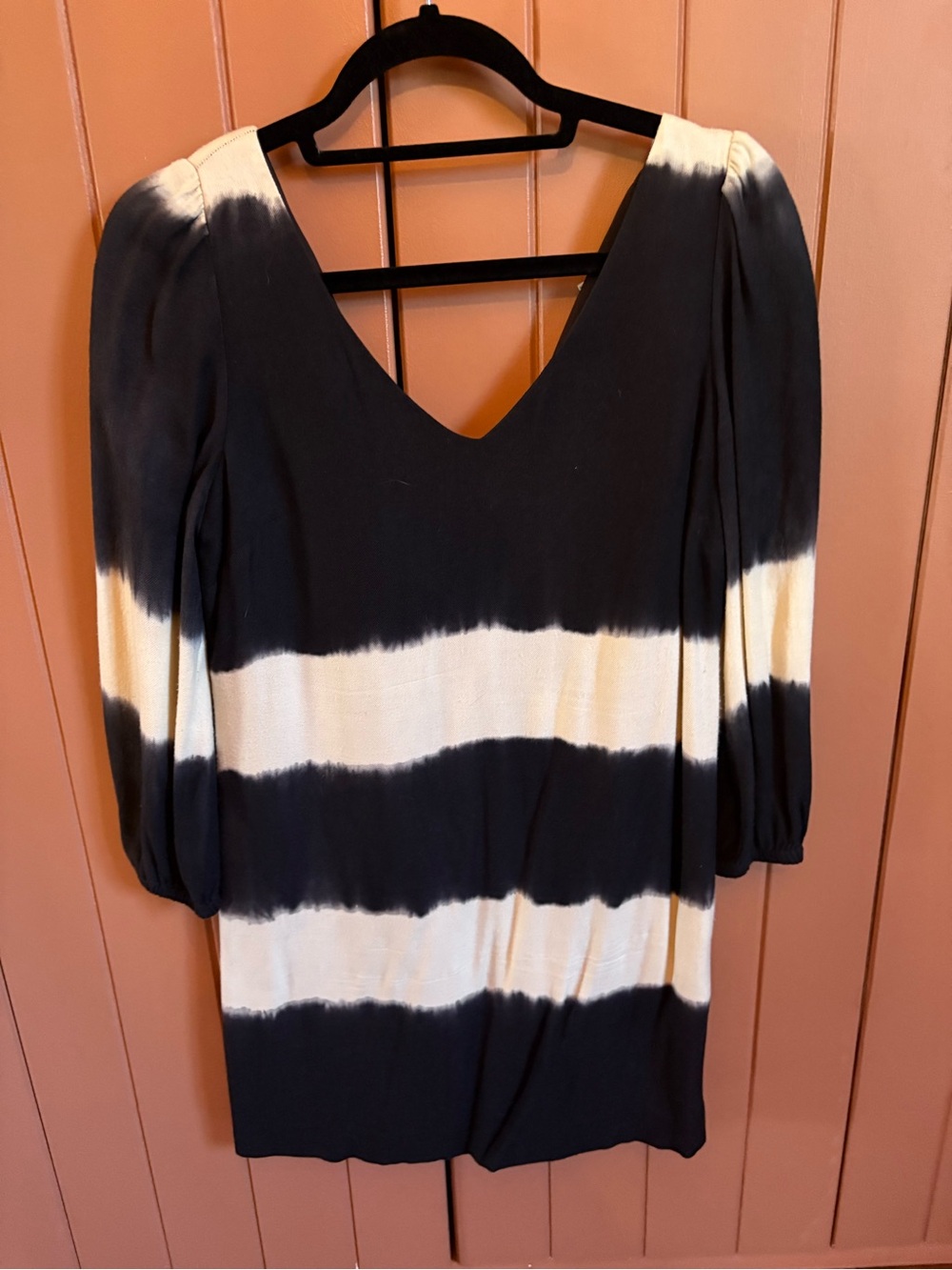 Anthropologie black and white cotton dress